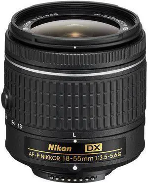 Nikon AF-P DX NIKKOR 18-55mm f/3.5-5.6G Lens for Nikon DSLR Cameras (Renewed)