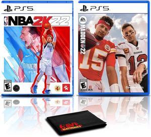 NBA 2K22 and Madden NFL 22 - Two Games for PlayStation 5 PS5 Video Games 