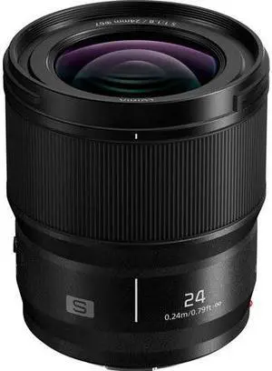 Panasonic LUMIX S Series Camera Lens, 24mm F1.8 L-Mount Interchangeable Lens for Mirrorless Full Frame Digital Cameras, S-S24 Panasonic LUMIX S Series Camera Lens, 24mm F1.8 L-Mount Interchangeable Lens for Mirrorless Full Frame Digital Cameras, S-S24