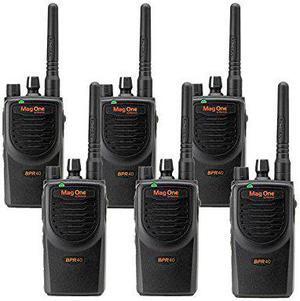 BPR40 Mag One by Motorola 6 Pack UHF 4 Watt 8 Channel Two Way Radios Bundle