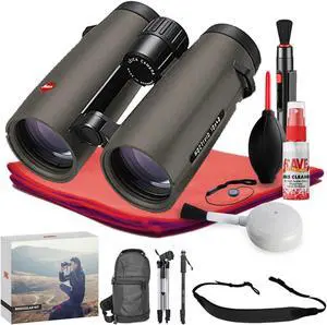 Leica 10x42 Noctivid Binocular (Olive Green)  - Exclusive Outdoors Binoculars Kit
