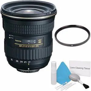 Tokina 17-35mm f/4 Pro FX Lens for Canon Cameras (International Model) +Deluxe Cleaning Kit + 82mm UV Filter