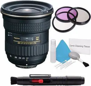 Tokina 17-35mm f/4 Pro FX Lens for Canon Cameras (International Model) +Deluxe Cleaning Kit + Lens Cleaning Pen Extreme Bundle