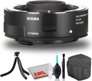 Sigma TC-1401 1.4x Teleconverter for Canon EF Includes Flexible Tripod Bundle