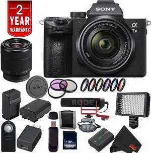 Sony Alpha a7 III ILCE7M3K/B Mirrorless Digital Camera International Model + Sony 28-70mm Lens Video Bundle