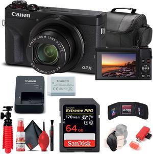 Canon PowerShot G7 X Mark III Digital Camera 3637C001  64GB Card Base Bundle