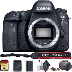 Canon EOS 6D Mark II DSLR Camera (International Model) (1897C002) - Starter Bundle