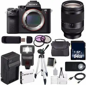 Sony Alpha a7R II Mirrorless Digital Camera (International Model) + Sony FE 24-240mm f/3.5-6.3 OSS Lens + 72mm 3 Piece Pro Bundle