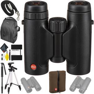 Leica 10x32 Trinovid HD Binocular - Hard Notebook - Monopod 70" - Tripod - Pack Base Bundle
