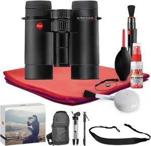 Leica 8x32 Ultravid HD-Plus Binocular  - Exclusive Outdoors Binoculars Kit