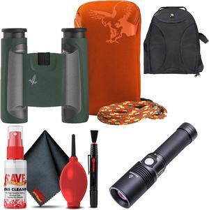 Swarovski 10x25 CL Binoculars (Green, Mountain Kit) with Accessories Base Bundle