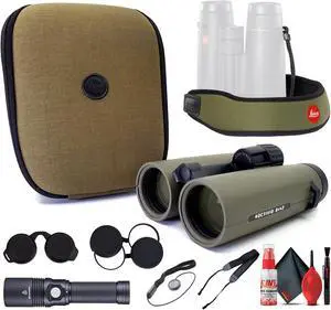 Leica Noctivid 8x42 Green Binocular 40386 + 6Ave Accessory Kit