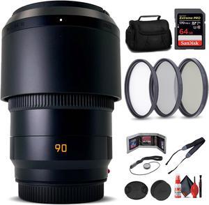 Leica APO-SUMMICRON-SL 90mm f/2 Lens for SL & T System Cameras + 6Ave Accessory Kit