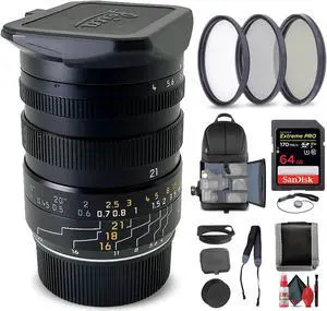 Leica 16-18-21mm f/4.0 M-Tri-Elmar Lens + 6Ave Accessory Kit