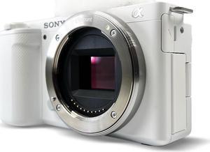 Sony ZV-E10 Mirrorless Camera Body, White #ILCZV-E10/W