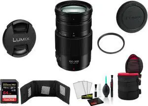 Panasonic Lumix 100-300mm f/4-5.6 II POWER O.I.S. Lens Kit (International Model)