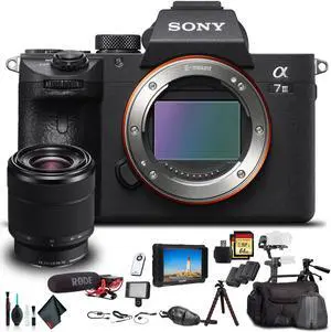 Sony Alpha a7 III Mirrorless Camera W/ 28-70mm Lens ILCE7M3K/B W/ Soft Bag, Zhiyun-Tech WEEBILL Stabilizer, Tripod, 2x Extra Batteries, Rode Mic, LED Light, 2x 64GB Cards, External Monitor and More.