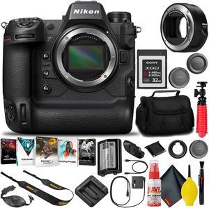 Nikon Z9 Mirrorless Camera with FTZ II Adapter 1669  32GB XQD Card INTL