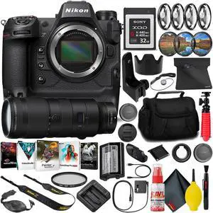 Nikon Z9 Mirrorless Camera (1669) with 70-200mm Lens + 32GB XQD Card (INTL)