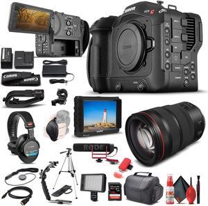Canon EOS C70 Cinema Camera + Canon RF 24-70mm Lens + More: Professional Bundle