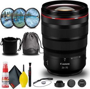 Canon RF 24-70mm f/2.8L IS USM Lens (3680C002) + Filter Kit + Lens Pouch + More