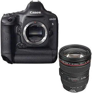 Canon EOS-1D X DSLR Camera (Body Only) + Canon EF 24-105mm f/4L IS USM Lens Bundle