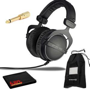 Beyerdynamic DT 770 Pro 32 ohm Professional Studio Headphones with Soft Case and Cleaning Cloth Bundle