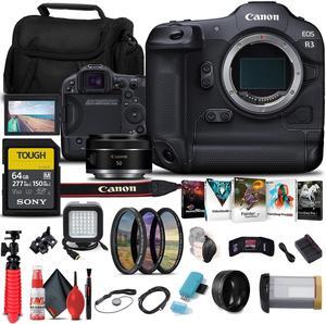 Canon EOS R3 Mirrorless Camera (4895C002) + Canon RF 50mm Lens Bundle Graphic Bundle