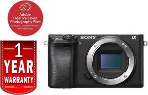 Sony Alpha a6300 Mirrorless Camera: Interchangeable Lens Digital Camera with APS-C, Auto Focus & 4K Video - ILCE 6300 Body with 3in LCD Screen (Black) (Renewed)