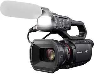 Panasonic X2000 4K Professional Camcorder with 24x Optical Zoom, WiFi HD Live Streaming, 3G SDI Output and VW-HU1 Detachable Handle