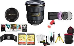 Tokina 12-28mm f/4.0 AT-X Pro APS-C Lens for Canon - Kit with 2x 128GB Memory Cards