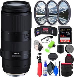 Tamron 100-400mm f/4.5-6.3 Di VC USD Lens for Nikon F + Accessories (INTL Model)
