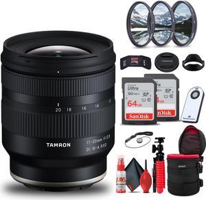 Tamron 11-20mm f/2.8 Di III-A RXD Lens for Sony E + 128GB Accessory Bundle