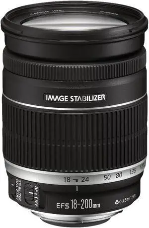 Canon EF-S 18-200mm f/3.5-5.6 IS Standard Zoom Lens for Canon DSLR Cameras