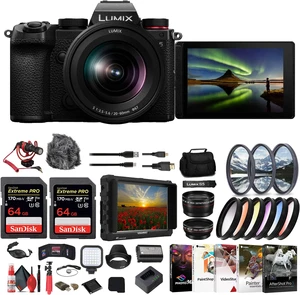 Panasonic Lumix S5 Mirrorless Camera with 20-60mm Lens + 4K Monitor + More Panasonic Lumix S5 Mirrorless Camera with 20-60mm Lens + 4K Monitor + More