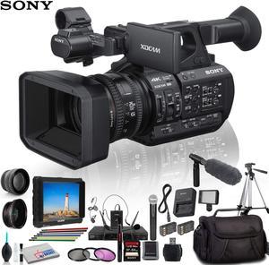Sony PXWZ190V 4K XDCAM Camcorder With Tripod Padded Case Sony ECMVG1 and Much More Professional Bundle