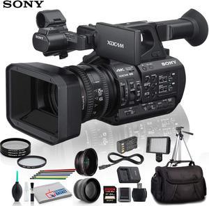 Sony PXWZ190V 4K XDCAM Camcorder With Close Up Diopters Tripod LED Light 64GB Memory Card and More Advanced Bundle