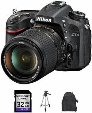 Nikon D7100 DSLR Camera w/18-140mm Lens 32GB Kit Bundle