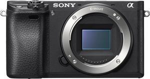 Refurbished Sony Alpha a6300 Mirrorless Camera Interchangeable Lens Digital Camera with APSC Auto Focus  4K Video  ILCE 6300 Body with 3in LCD Screen Black Renewed