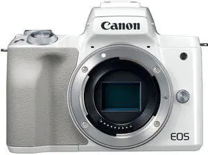 Canon EOS M50 Mirrorless Digital Camera - White (Kit Box)