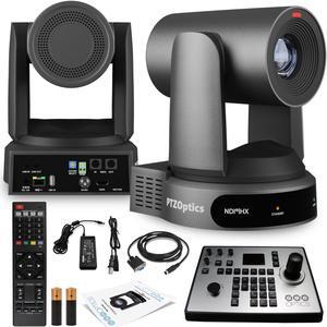 PTZOptics Move 4K PTZ Camera with 30x Zoom (Gray) (PT30X-4K-GY-G3) + PT-JOY-G4 Controller