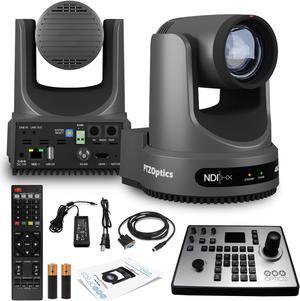 PTZOptics Move 4K PTZ Camera with 12x Zoom (Gray) (PT12X-4K-GY-G3) + PT-JOY-G4 Controller