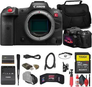 Canon EOS R5 C Mirrorless Cinema Camera + 64GB Card + Bag + More