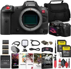 Canon EOS R5 C Mirrorless Cinema Camera + 2 x 64GB TOUGH Card + Bag + More