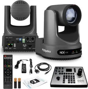 PTZOptics Move 4K PTZ Camera with 20x Zoom (Gray) (PT20X-4K-GY-G3) + PT-JOY-G4 Controller