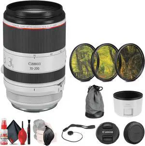 Canon RF 70-200mm f/2.8 L IS USM Lens + 3-Piece Filter Set + More