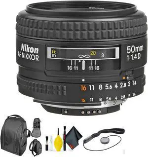 Nikon AF50MM F1.4 Lens D(52) + Deluxe Lens Cleaning Kit