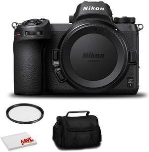 Nikon Z 7 Mirrorless FX-Format Digital Camera (Body Only) - Bundle with 72mm UV Filter and MORE - Intl Model