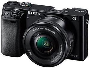 Sony Alpha a6000 Mirrorless Digitial Camera 24.3MP SLR Camera with 3.0-Inch LCD (Black) w/ 16-50mm Power Zoom Lens
