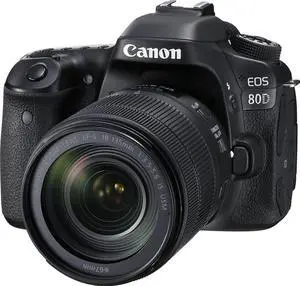 Canon EOS 80D Digital SLR Kit with EF-S 18-135mm f/3.5-5.6 Image Stabilization USM Lens (Black)
